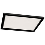 Lugano Square Color Select Ceiling Flush Mount - Black / White