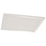 Lugano Square Color Select Ceiling Flush Mount - White / White