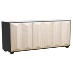 Sapphire Credenza - Ebony / Chamois Gray