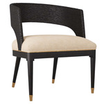Swanson Dining Chair - Ebony / Natural Linen