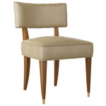 Laurant Dining Chair - Dark Walnut / Morel Leather