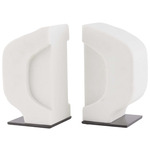 Saffron Bookends - Ivory