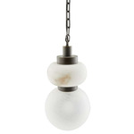 Rosemont Pendant - English Bronze / Alabaster