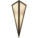 Priestly Wall Sconce - English Bronze / White Onyx
