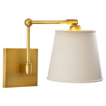 Watson Wall Sconce - Antique Brass / Taupe