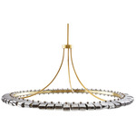 Santorini Chandelier - Antique Brass / Smoke Luster