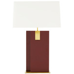 Ruby Table Lamp - Paprika / Off White