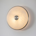 Beran Wall Sconce - Nickel / Alabaster
