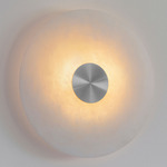 Bide Wall Sconce - Nickel / Alabaster