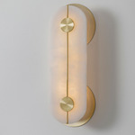 Brace Wall Sconce - Brass / Alabaster