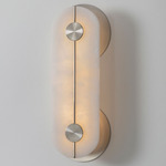 Brace Wall Sconce - Nickel / Alabaster