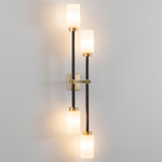 Farol Double Wall Sconce - Brass / Bronze / Opal