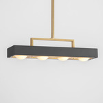 Kernel Linear Pendant - Brass / Black