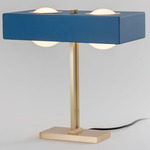 Kernel Table Lamp - Brass / Blue