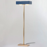 Kernel Floor Lamp - Brass / Blue