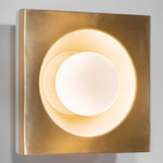 Kins Wall Sconce - Brass / White