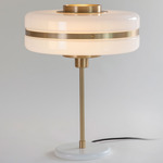 Masina Table Lamp - Brass / Opal