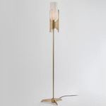 Pennon Floor Lamp - Brass / Opal