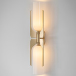 Pennon Wall Sconce - Brass / Opal