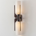 Pennon Wall Sconce - Bronze / Opal