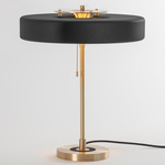 Revolve Table Lamp - Brushed Brass / Black