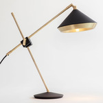 Shear Table Lamp - Brass / Black