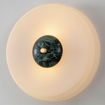 Trave Wall Sconce - Green Marble / Opal
