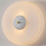 Trave Wall Sconce - White Marble / Opal