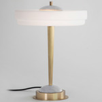Trave Table Lamp - White Marble / Opal