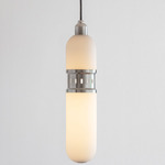 Occulo Pendant - Satin Nickel / Opal