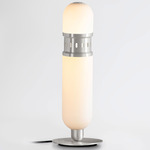 Occulo Table Lamp - Satin Nickel / Opal