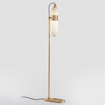Occulo Floor Lamp - Brass / Opal