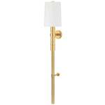 Cormoran Wall Sconce - Vintage Brass / White