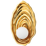 Elie Wall Sconce - Vintage Polished Brass / Opal