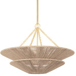 Tropea Pendant - Gold Leaf / Natural