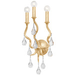 Aveline Wall Sconce - Gold Leaf / Clear