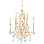 Aveline Chandelier - Gold Leaf / Clear