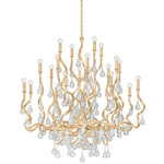 Aveline Chandelier - Gold Leaf / Clear