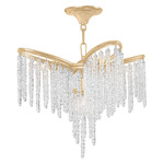 Pandora Chandelier - Gold Leaf / Clear