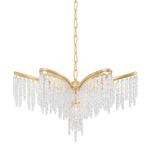 Pandora Chandelier - Gold Leaf / Clear