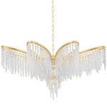 Pandora Chandelier - Gold Leaf / Clear