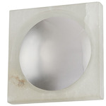 Hamel Wall / Ceiling Light - Alabaster / Burnished Nickel