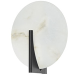 Asteria Wall Sconce - Blackened Brass / Alabaster
