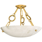 Yadira Ceiling Light - Vintage Brass / Alabaster