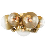 Kyoto Ceiling Light - Vintage Polished Brass / Clear Ombre