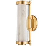Caterina Wall Sconce - Vintage Brass / Clear