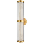 Caterina Bathroom Vanity Light - Vintage Brass / Clear