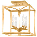 Bergamo Ceiling Light - Vintage Gold Leaf