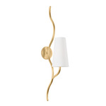 Cortona Wall Sconce - Vintage Gold Leaf / White