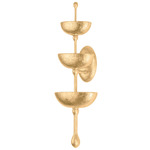 Aura Wall Sconce - Vintage Gold Leaf